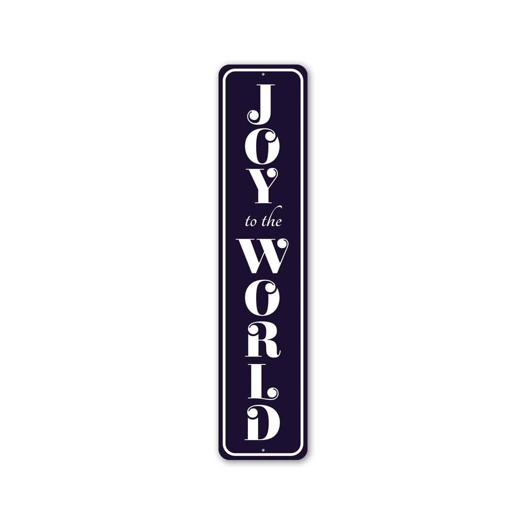Joy To The World Metal Sign