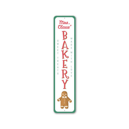 Mrs Claus Bakery Metal Sign