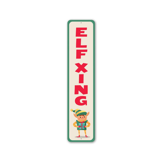 Elf Xing Metal Sign