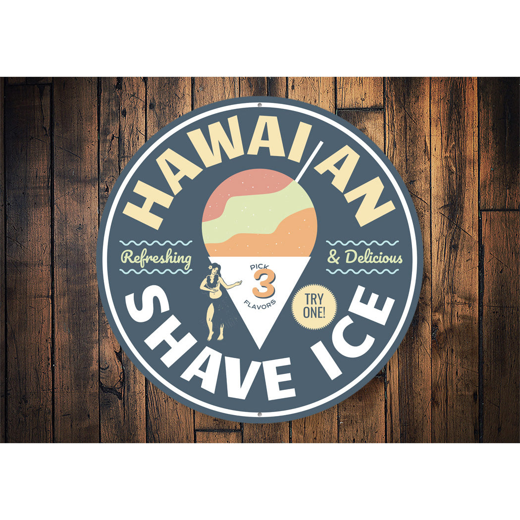 Hawaiian Shave Ice Sign