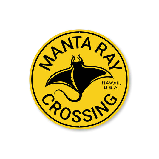 Manta Ray Crossing Sign