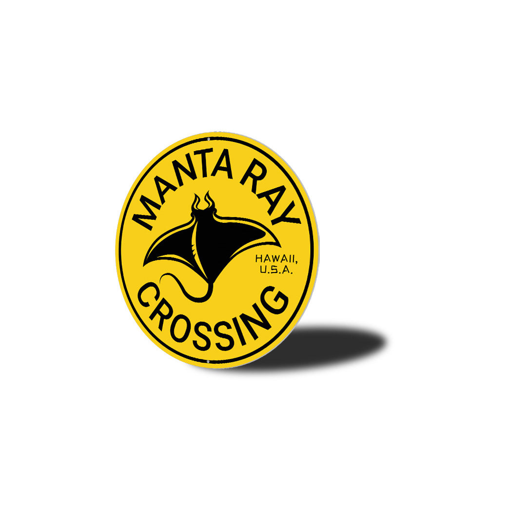 Manta Ray Crossing Sign