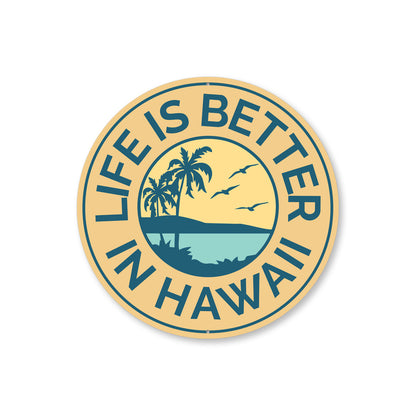 Life Is Better In Hawaii Sign