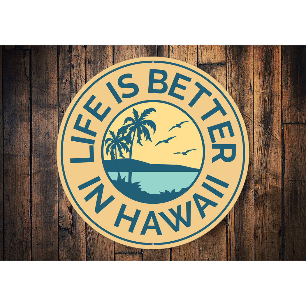 Life Is Better In Hawaii Sign