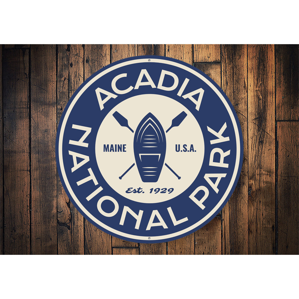 Acadia National Park Aluminum Sign