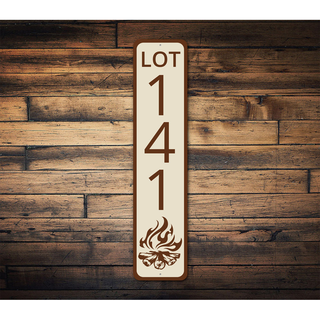 Lot 141 Fire Camping Sign