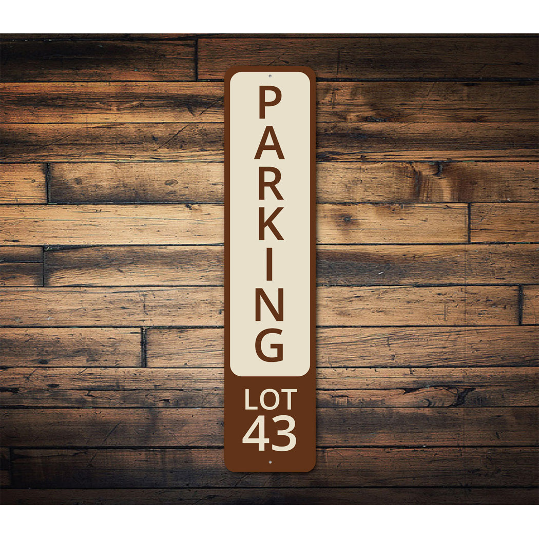 Parking Lot 43 Camping Sign