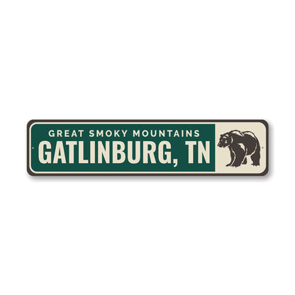 Great Smoky Mountains Gatlinburg Metal Sign