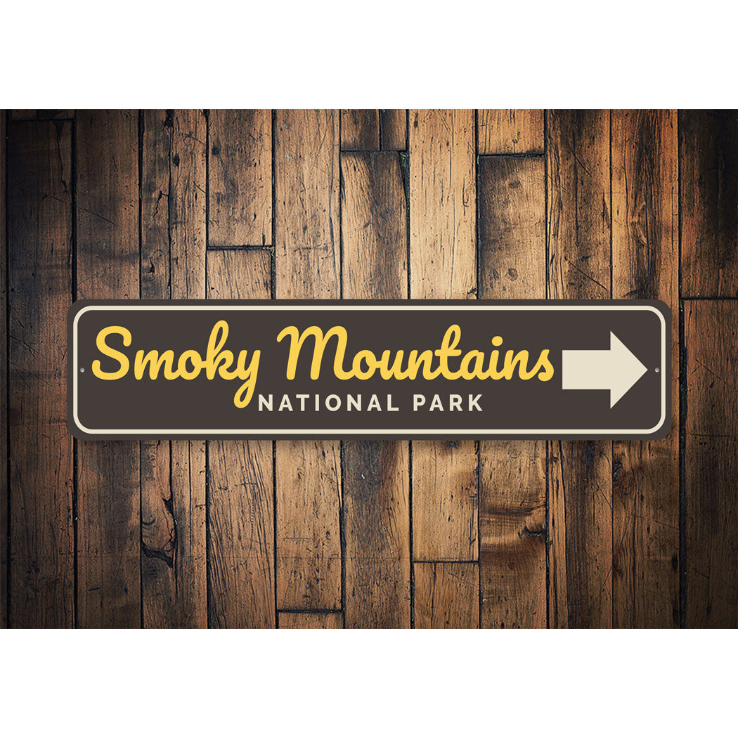 Smoky Mountains National Park Sign