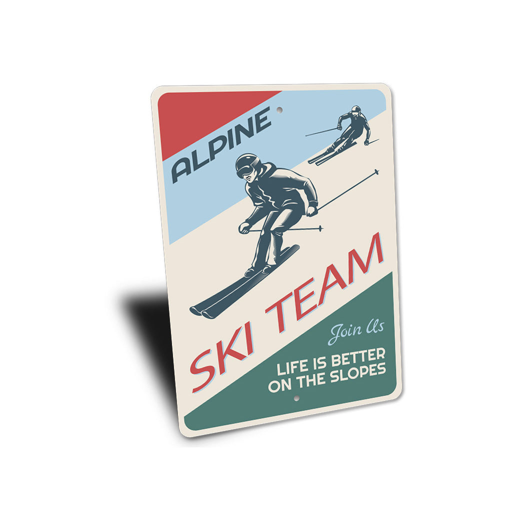 Ski Team Sign