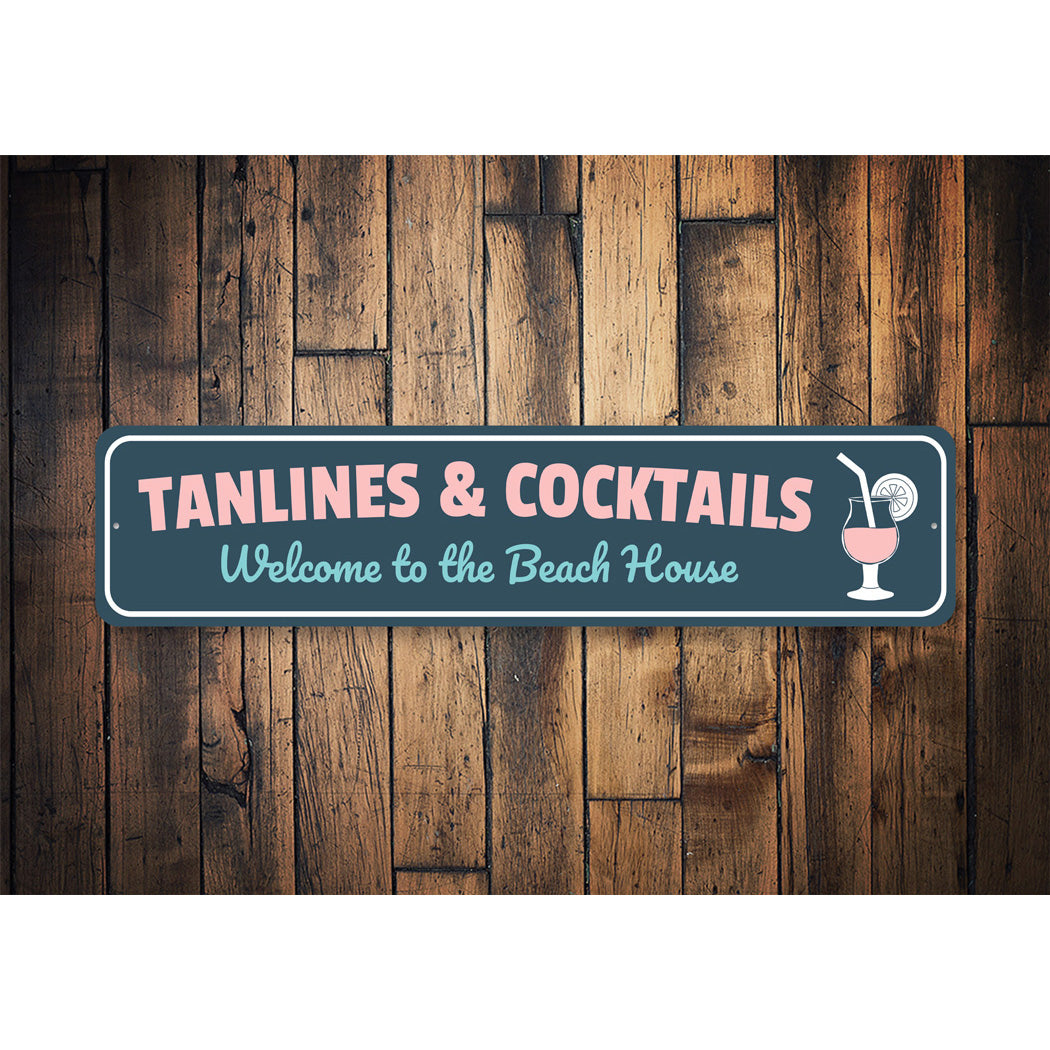 Tanlines & Cocktails Sign