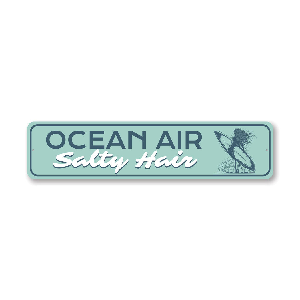 Ocean Air Metal Sign