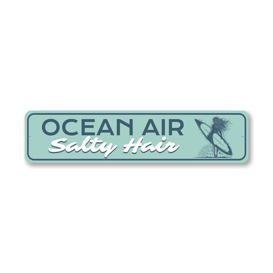 Ocean Air Metal Sign
