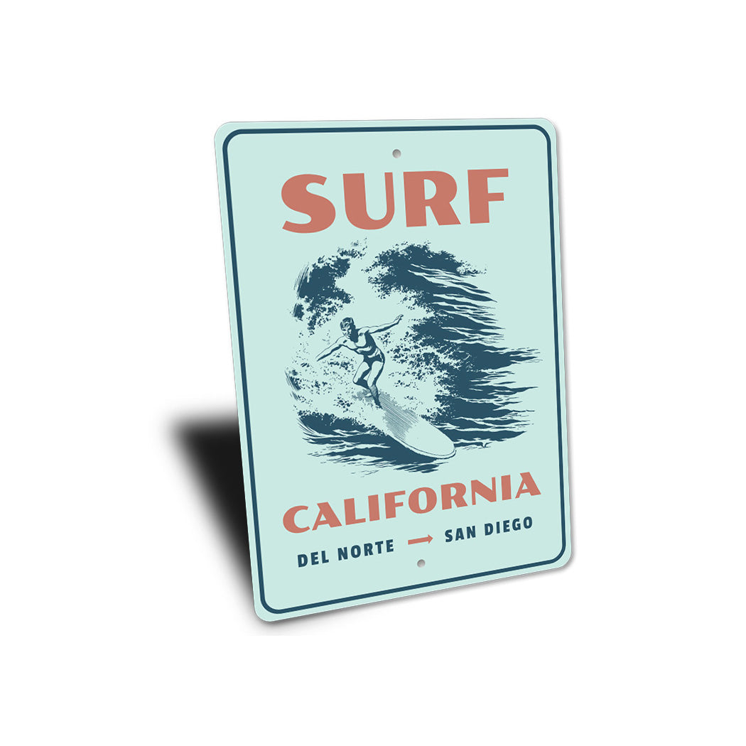 Surf California Sign