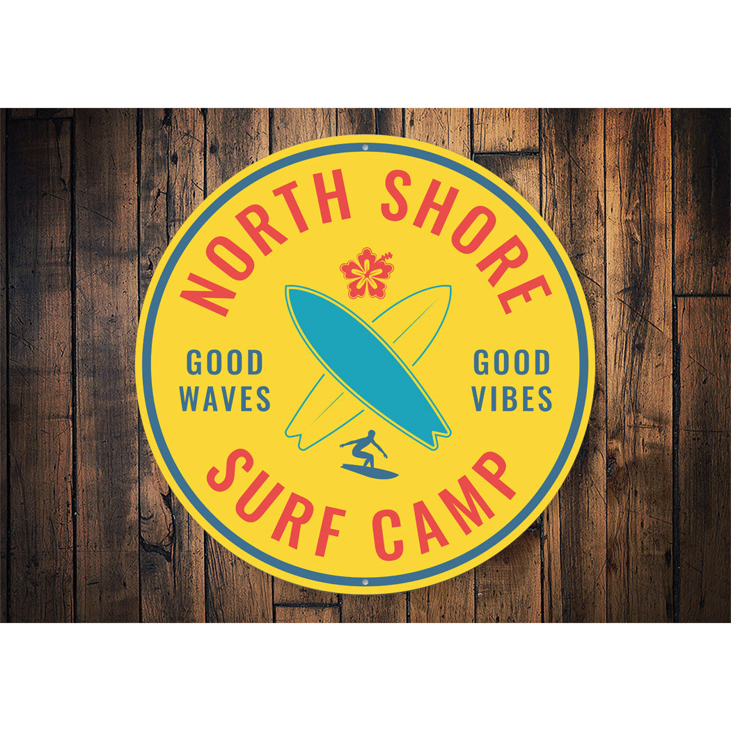 North Shore Surf Camp Sign