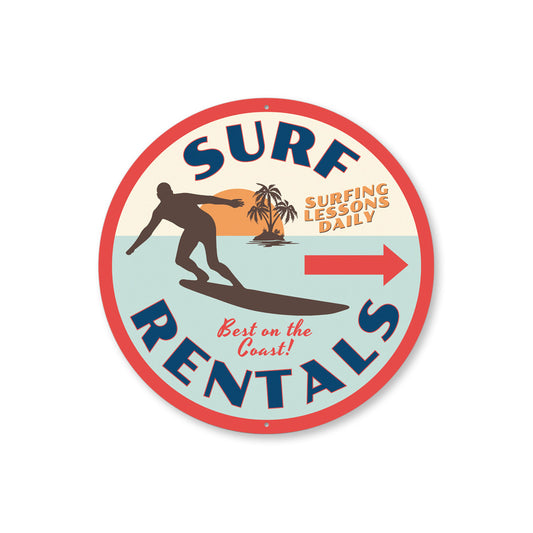 Surf Rentals Sign