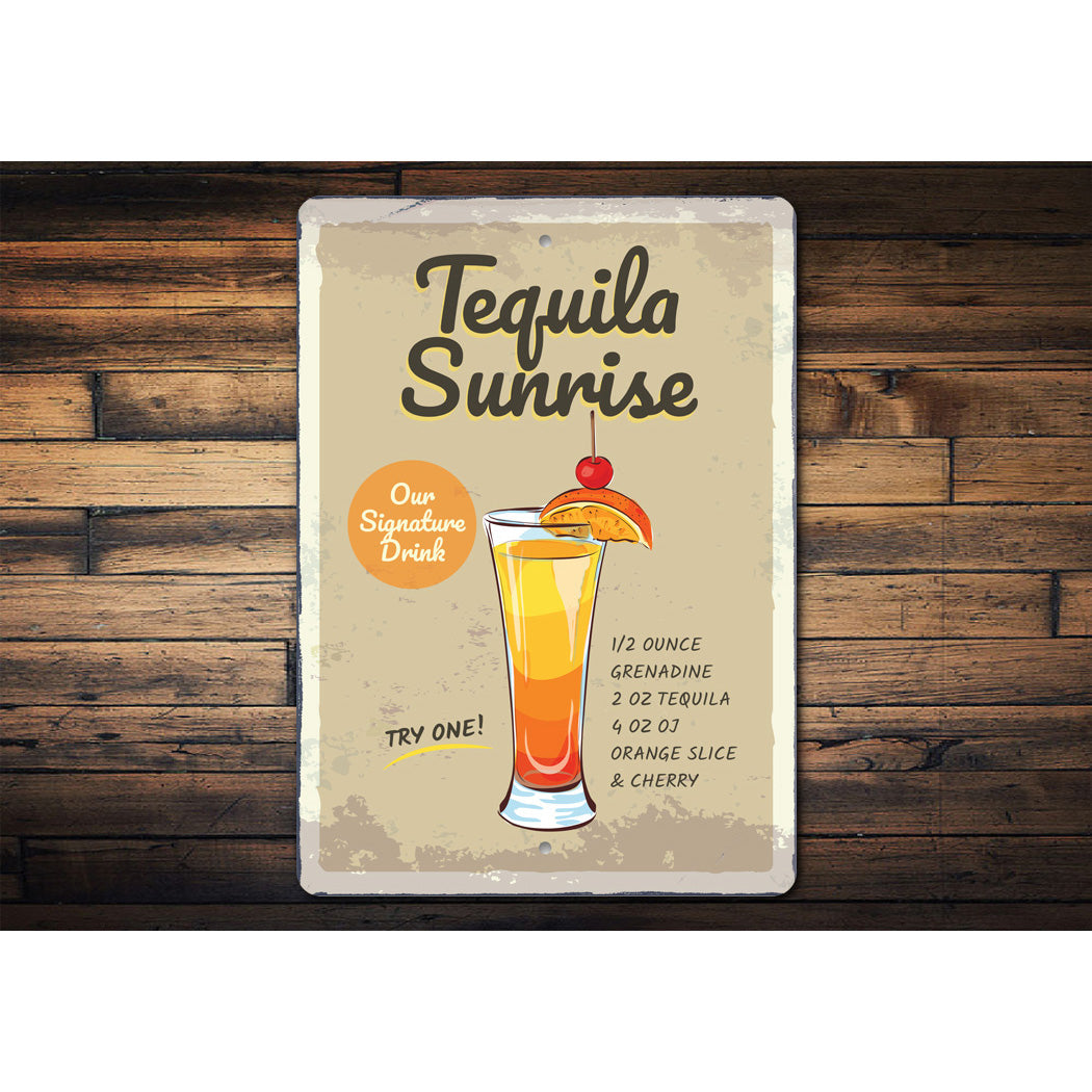 Tequila Sunrise Signature Drink