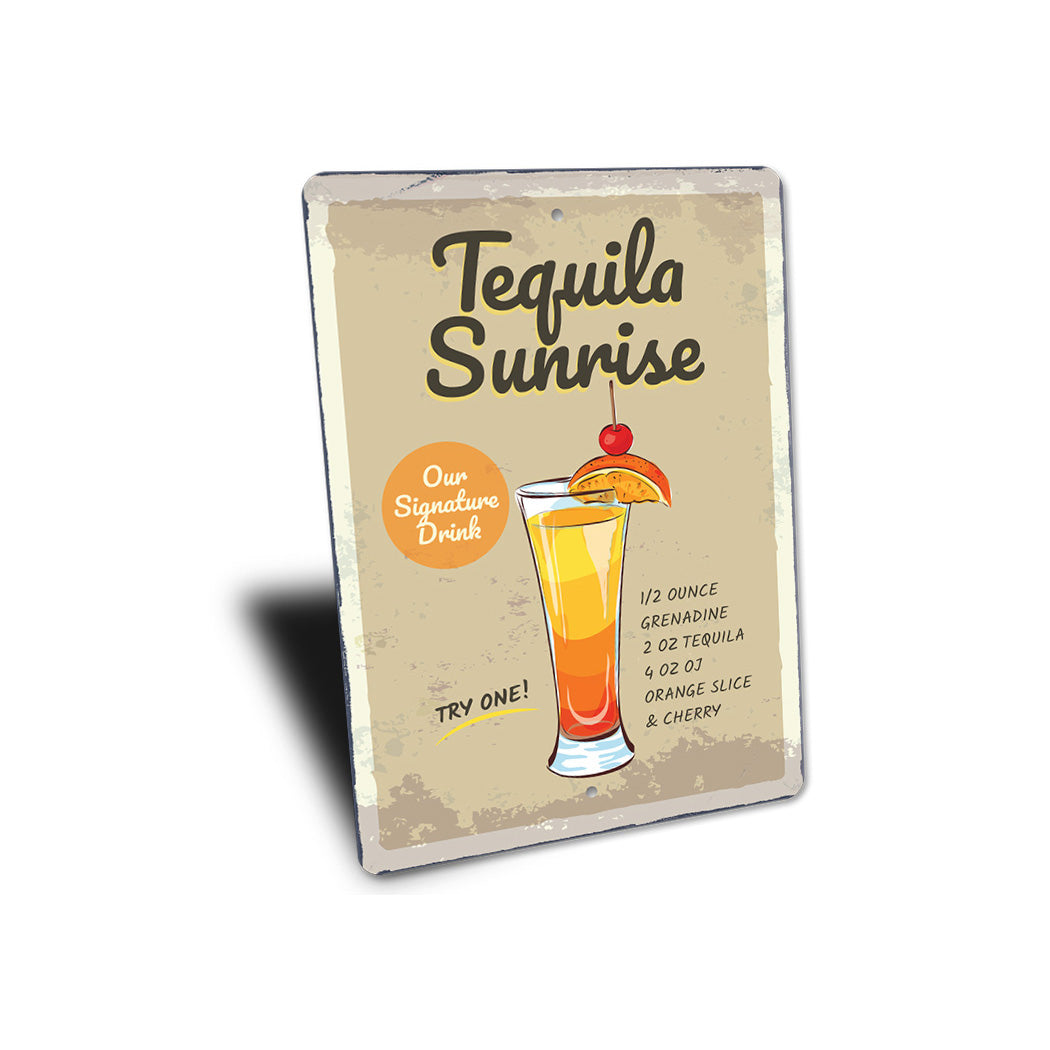 Tequila Sunrise Signature Drink