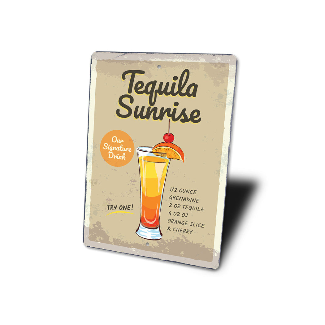 Tequila Sunrise Signature Drink