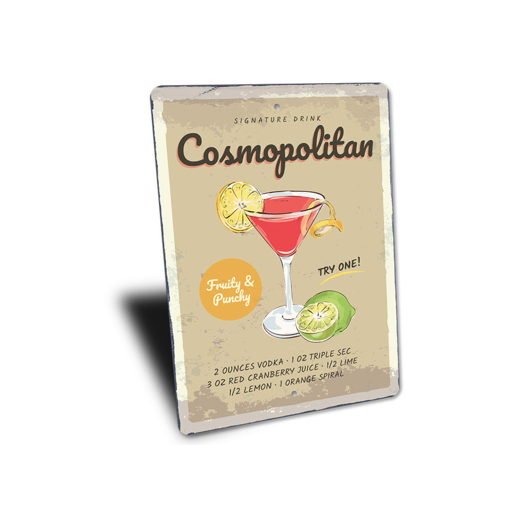 Signature Cosmopolitan Cocktail Drink
