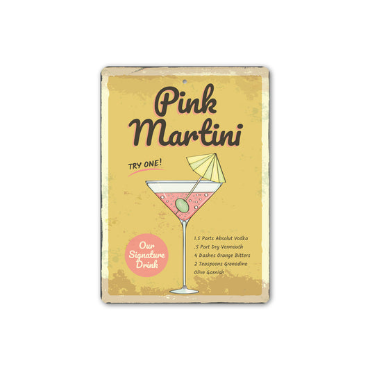 Pink Martini Signature Bar Drink