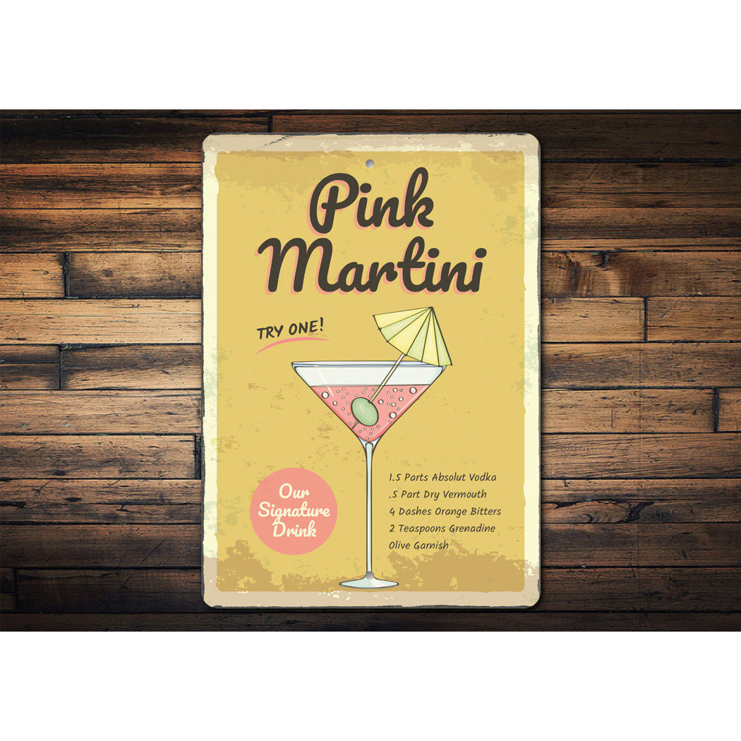 Pink Martini Signature Bar Drink