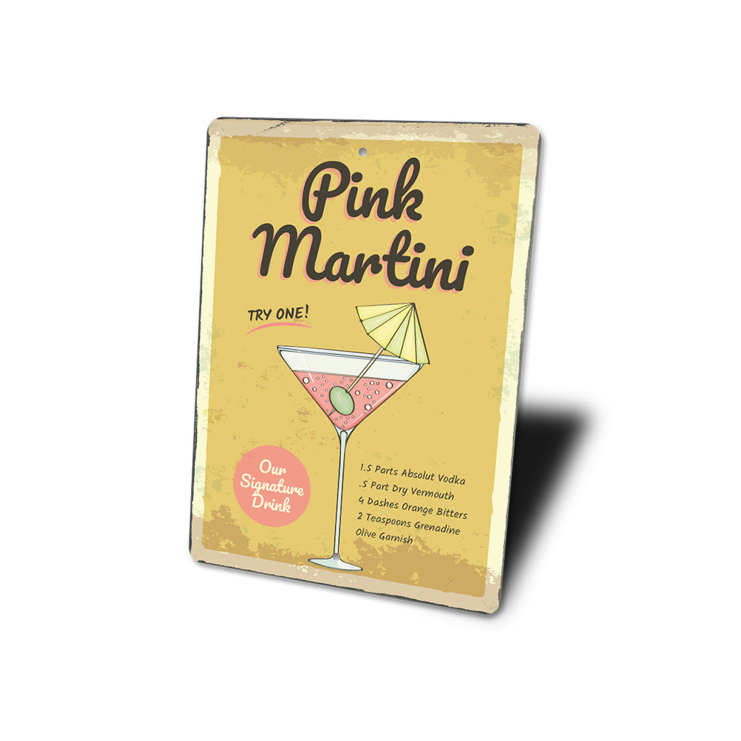 Pink Martini Signature Bar Drink