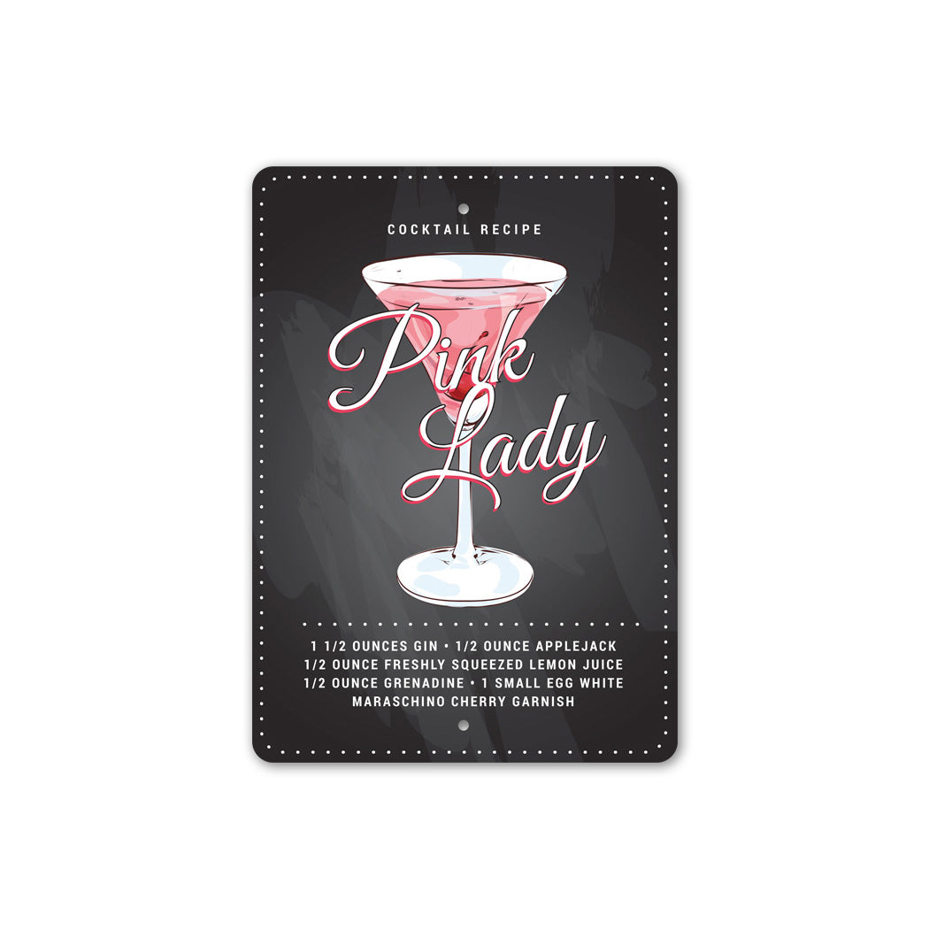Pink Lady Signature Cocktail Drink