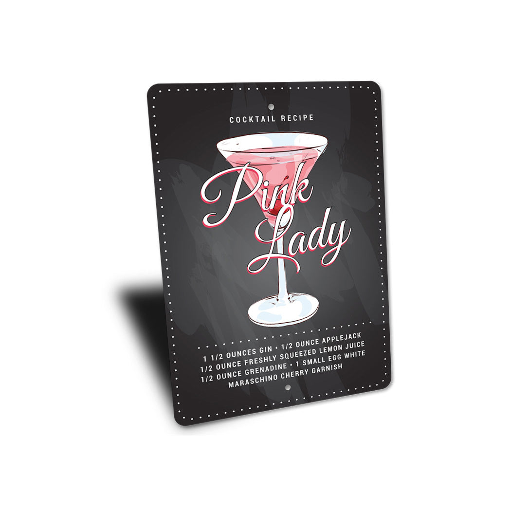 Pink Lady Signature Cocktail Drink