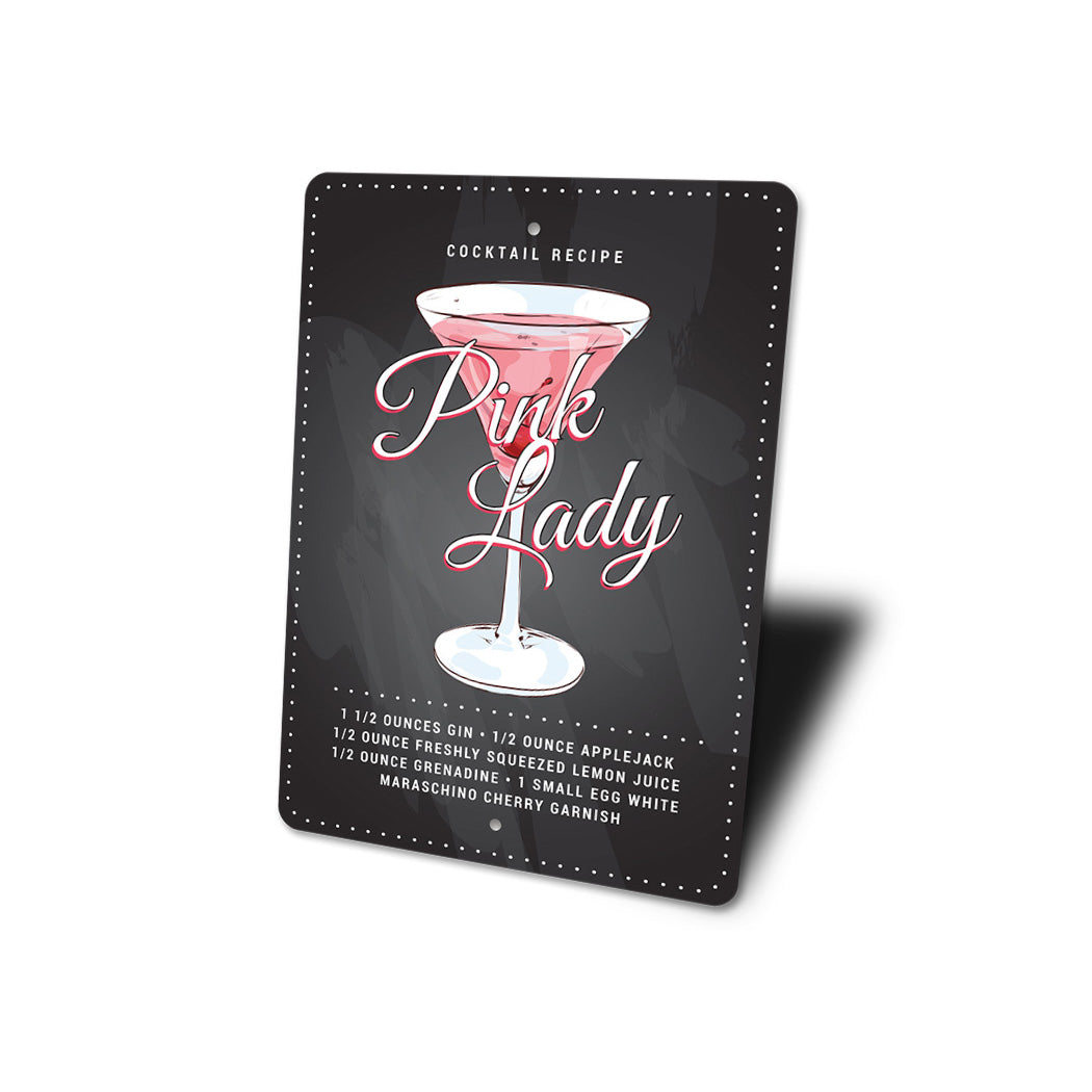 Pink Lady Signature Cocktail Drink