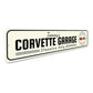 Chevy Corvette Garage Aluminum Sign