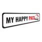 Chevy Corvette My Happy Pace Metal Sign