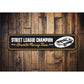 Chevy Street League Champion Metal Sign