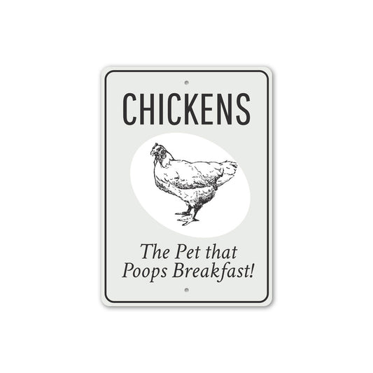 Chickens Pet Eggs Sign