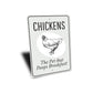 Chickens Pet Eggs Sign