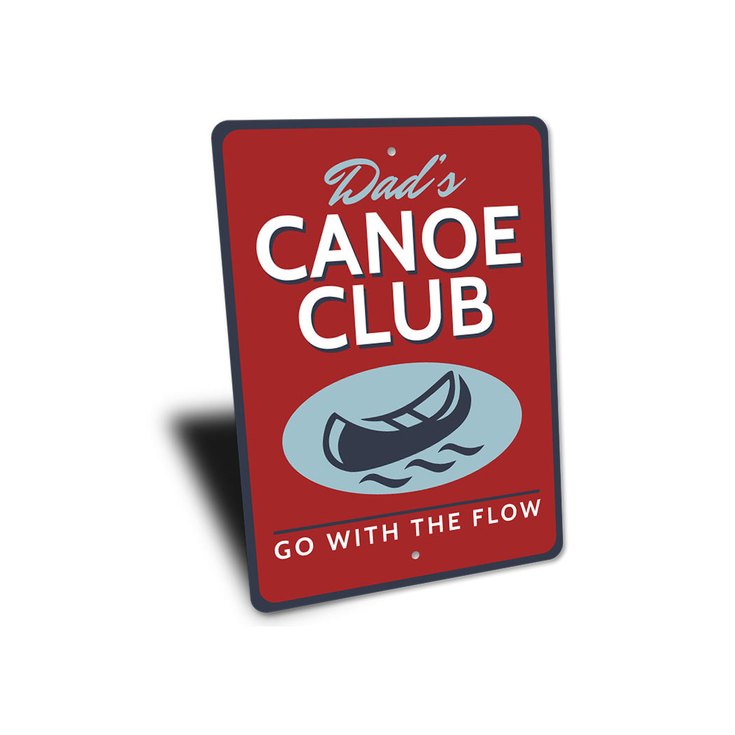 Dads Canoe Club Metal Sign