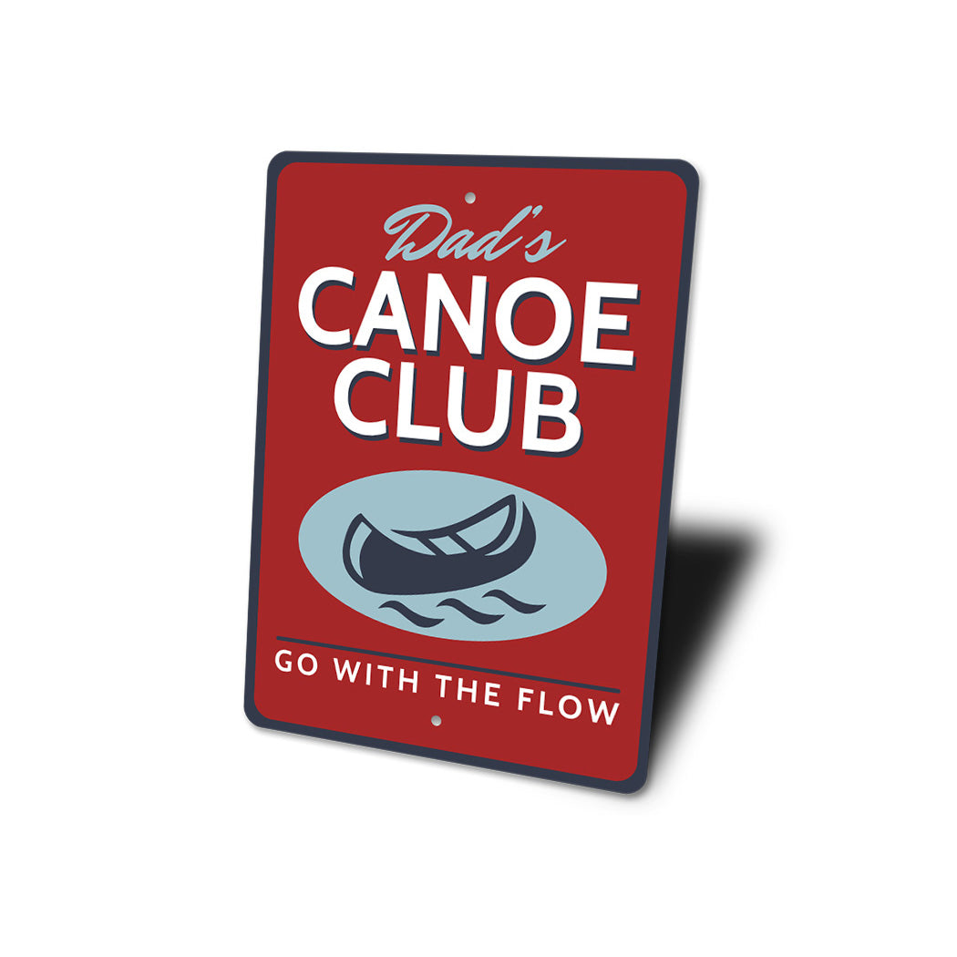 Dads Canoe Club Metal Sign