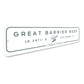 Great Barrier Reef Metal Sign