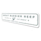 Great Barrier Reef Metal Sign