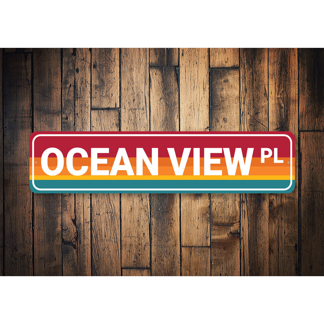 Ocean View Place Sign