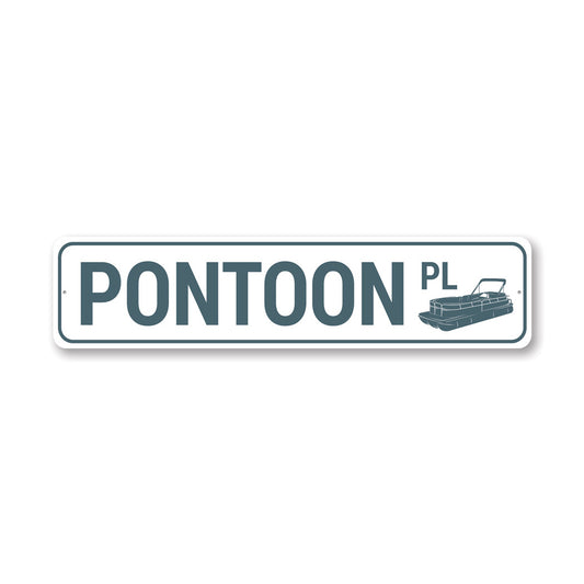 Pontoon Place Sign