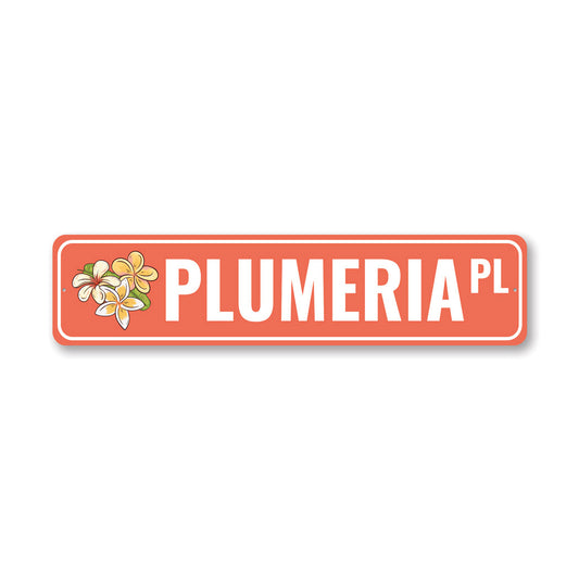 Plumeria Place Sign