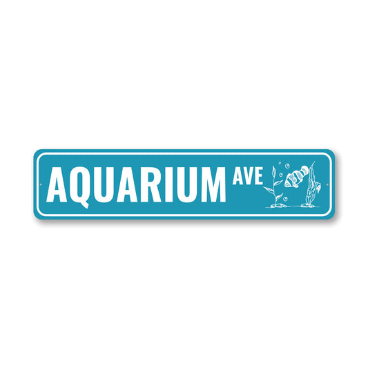 Aquarium Avenue Sign