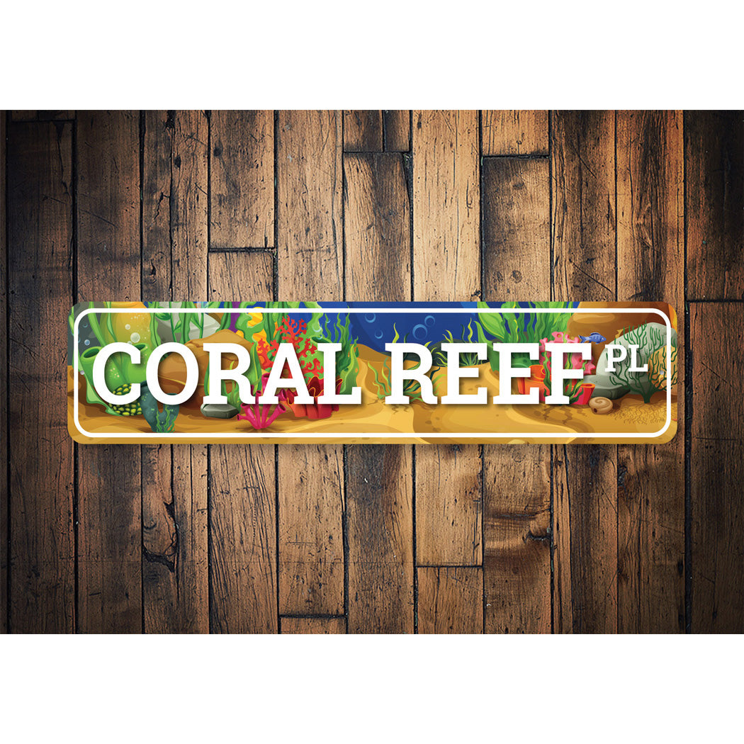 Coral Reef Place Sign