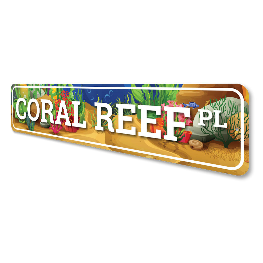 Coral Reef Place Sign