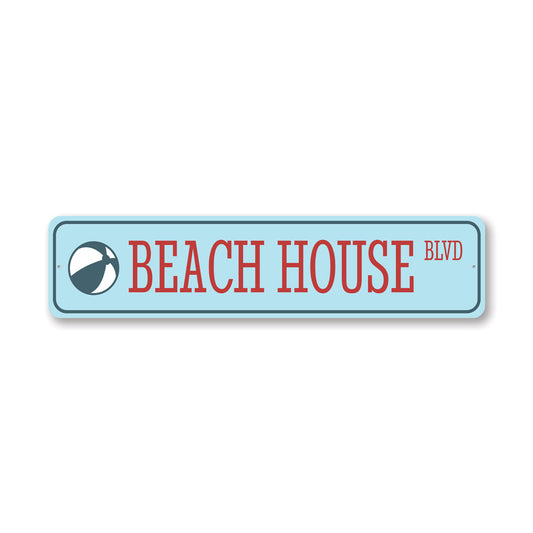 Beach House Boulevard Sign