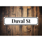 Key West Duval Street Sign