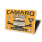Camaro Garage Original Spare Parts Mechanic On Duty Sign
