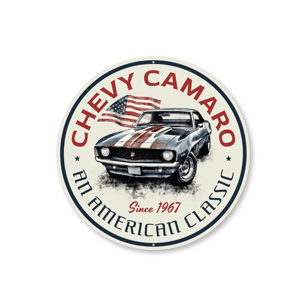 Chevy Camaro An American Classic Since 1967 Sign