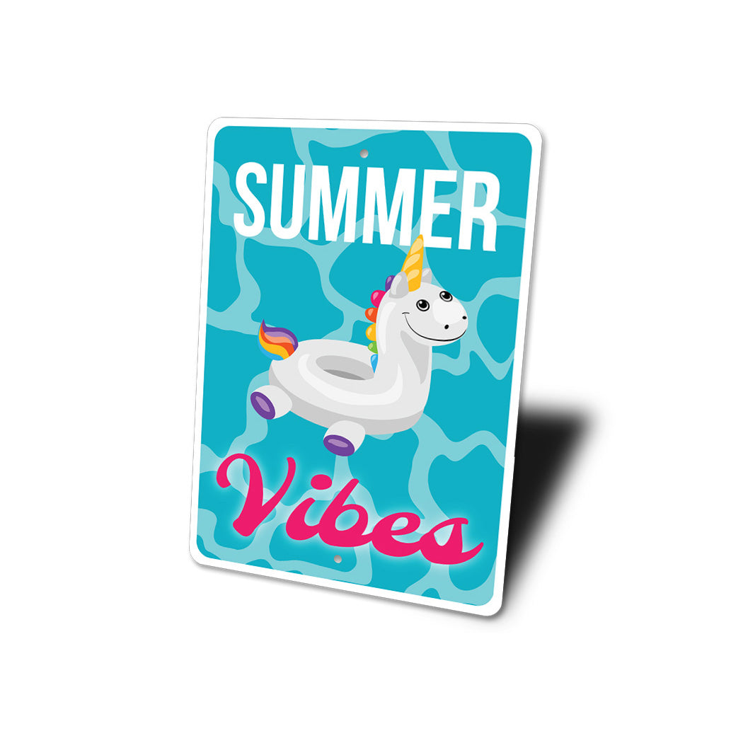 Summer Vibes Pool Sign